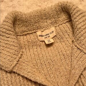 Indigo Luna Store Women's Beige Sweater with Bell Sleeves